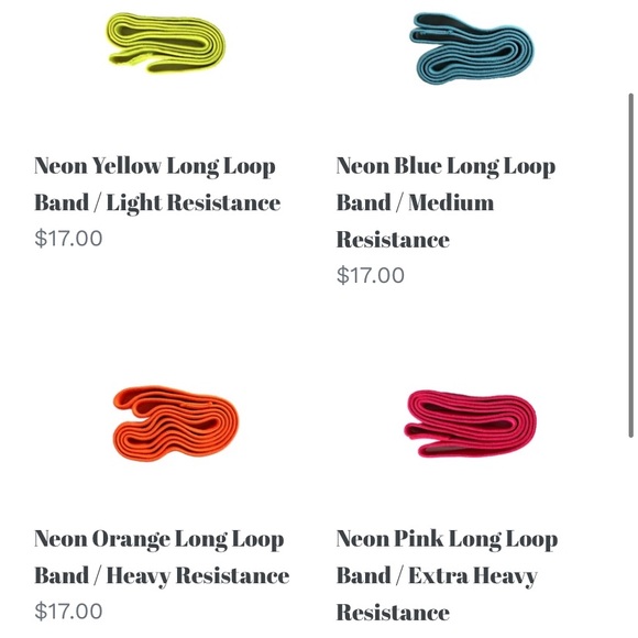 Brand new Cristina Capron Fitness long bands - Picture 2 of 2